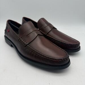 BRAND NEW Marc Joseph NY Cortland Street Whiskey Brushed Leather Loafers Size 10